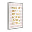 «Wake Up & Hustle», art de la giclée encadrée par SD Graphics Studio-103071617-103071620