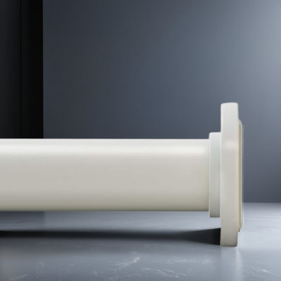 Tringle à rideaux à tension de ressort robuste - Installation réglable sans outil pour la douche, les fenêtres et les portes - Finition antirouille avec embouts en caoutchouc antidérapants