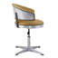 Tabouret rembourré en cuir Turmeric