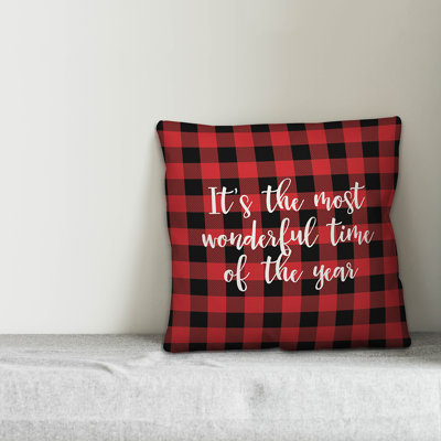 Plaid Throw Pillow
