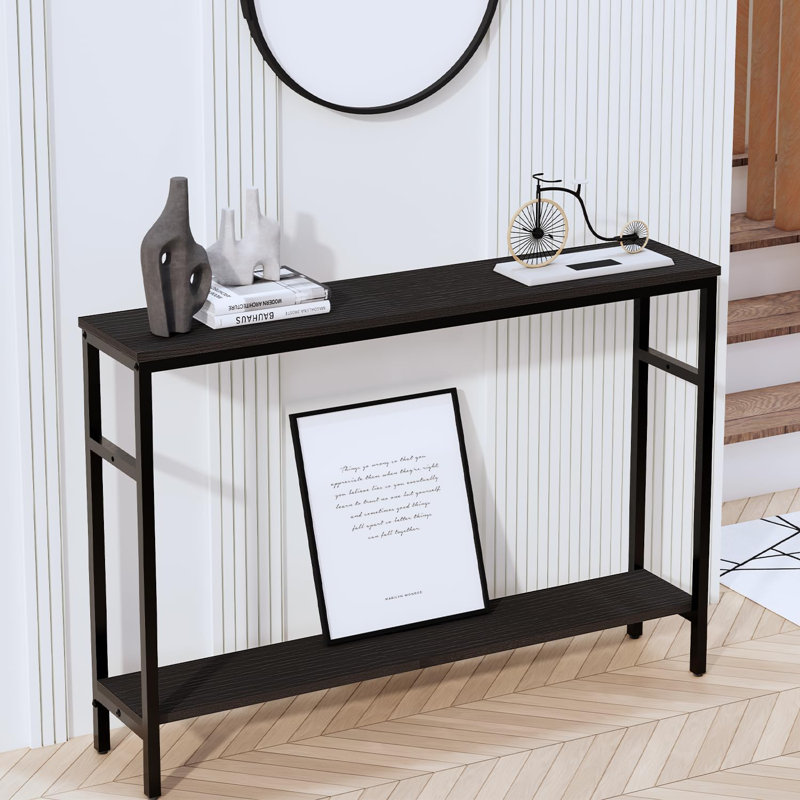 Console étroite avec tablettes réglables pour petits espaces - Canapé d'entrée de 47 pouces