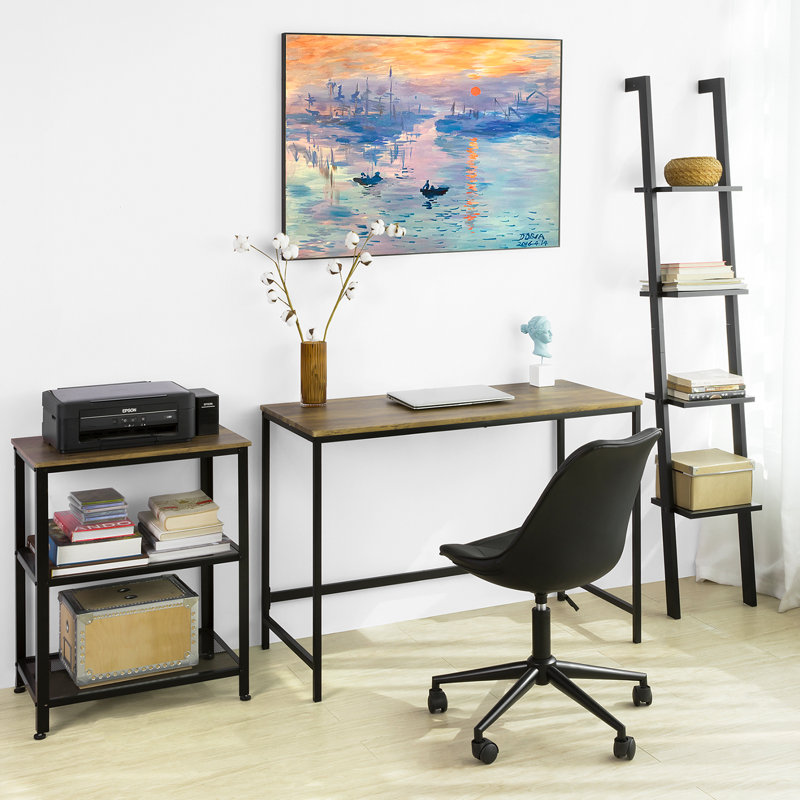 Rotan Metal Base Writing Desk