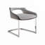 Chaise rembourrée avec pieds en métal
