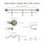 Tringle à rideau simple Seral réglable de largeur totale x 1 po de diamètre-548188482-548188483