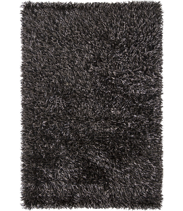 Iris Black Rug, 5' x 7'6"