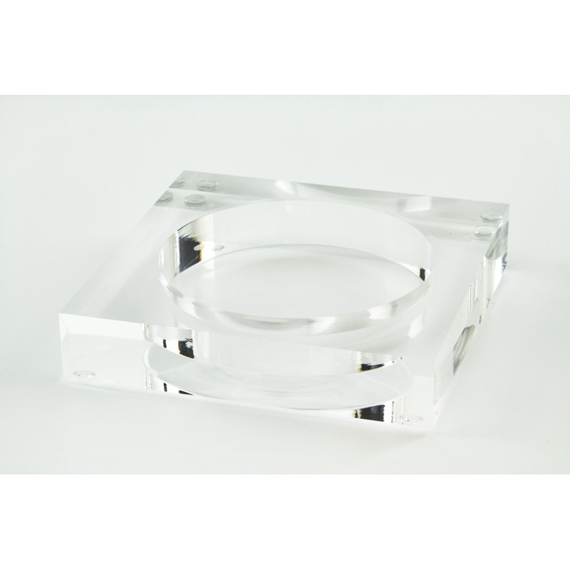 Lucite Coaster, Clear