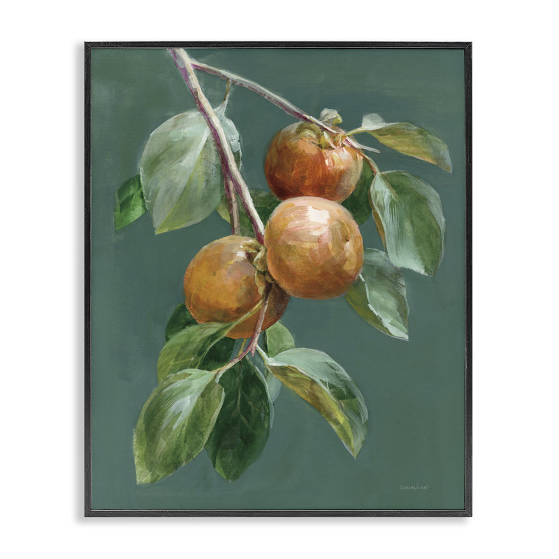 Art d'automne, estampe numérique par Danhui Nai, H 20 po x l 16 po, Giclée encadrée noir minuit