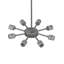 Luminaire suspendu bol / urne simple 8 lumières Nashrah