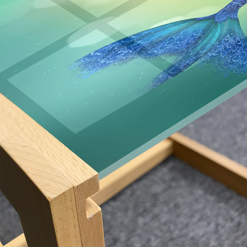 Irmgardt Sled Coffee Table, 40cm H x 74cm W x 62cm D