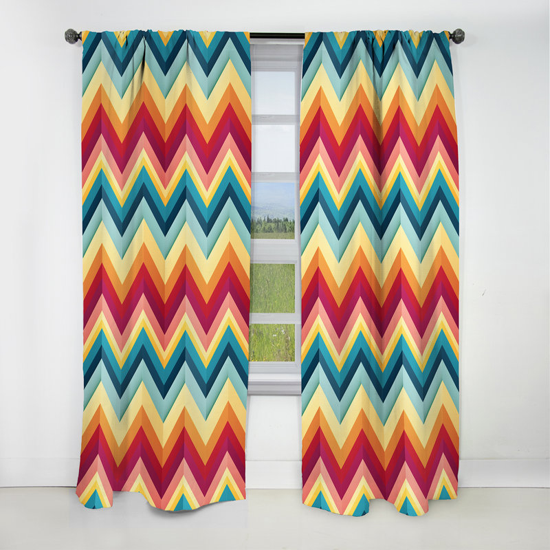 Chevrons Popart, L 52 po x L 95 po