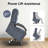 Dual Motor Recliner Chair, Adjustable Recliner with Lumbar Support and Padded Seat Backrest-1338344697