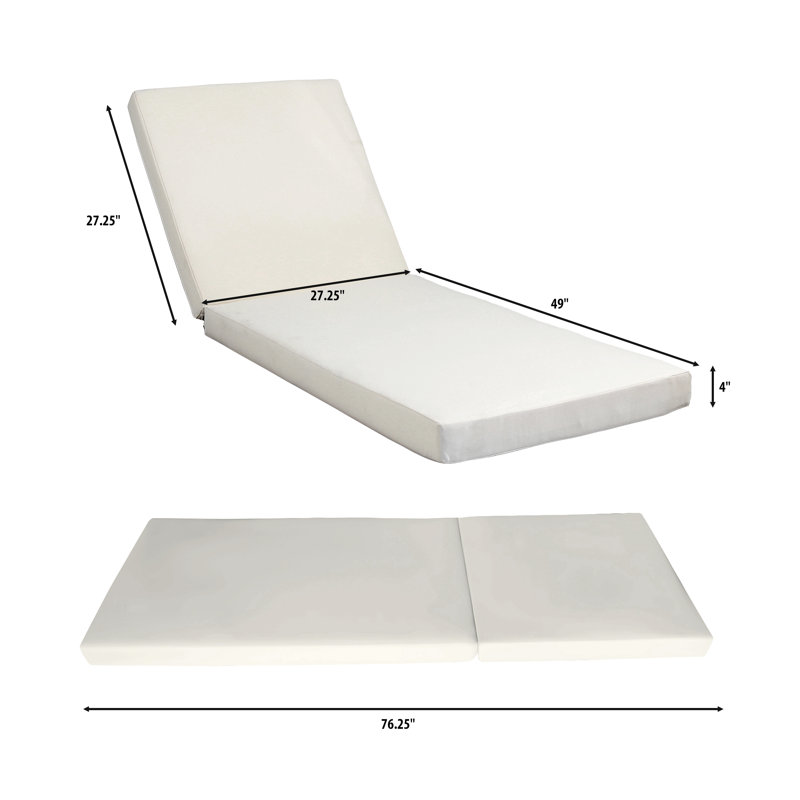 Broadway/Ian Chaise Lounge Cushion, Cream