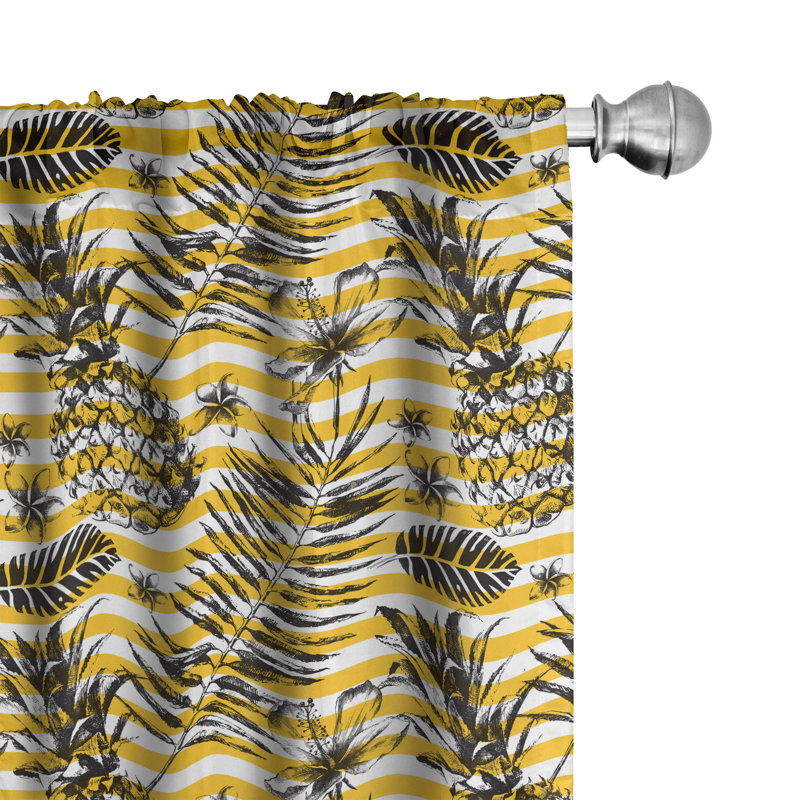 Panneau coulissant semi-diaphane avec passe-tringle Tropical, 28 po x 84 po