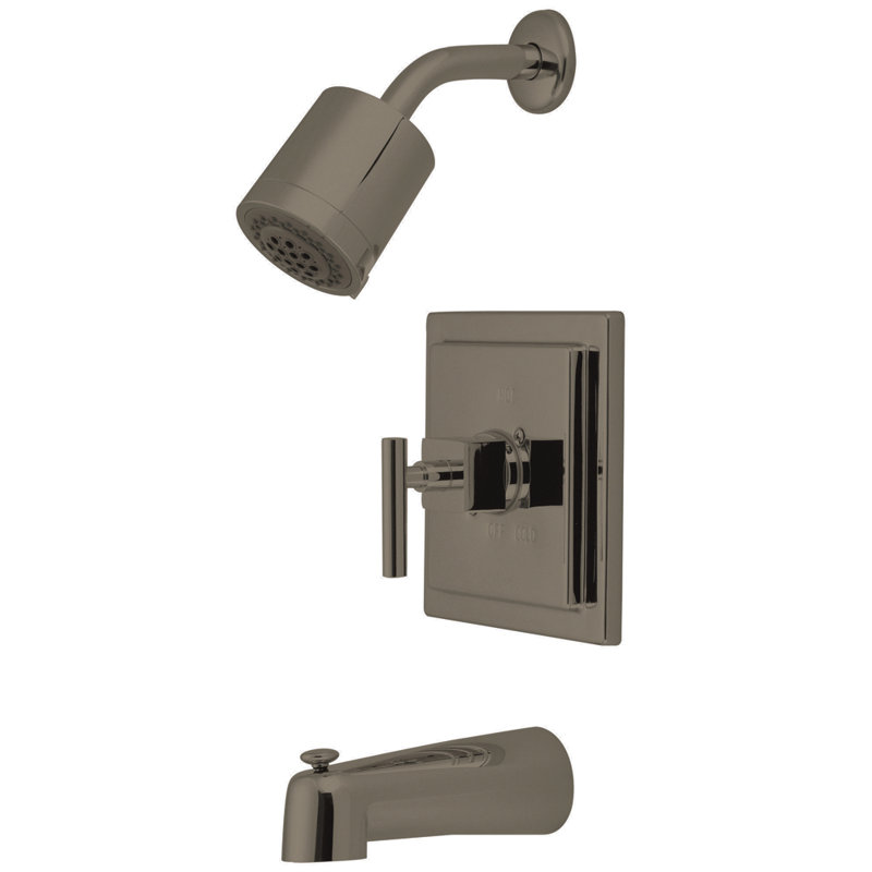 Claremont Single Handle Tub and Shower Faucet, Brushed Nickel