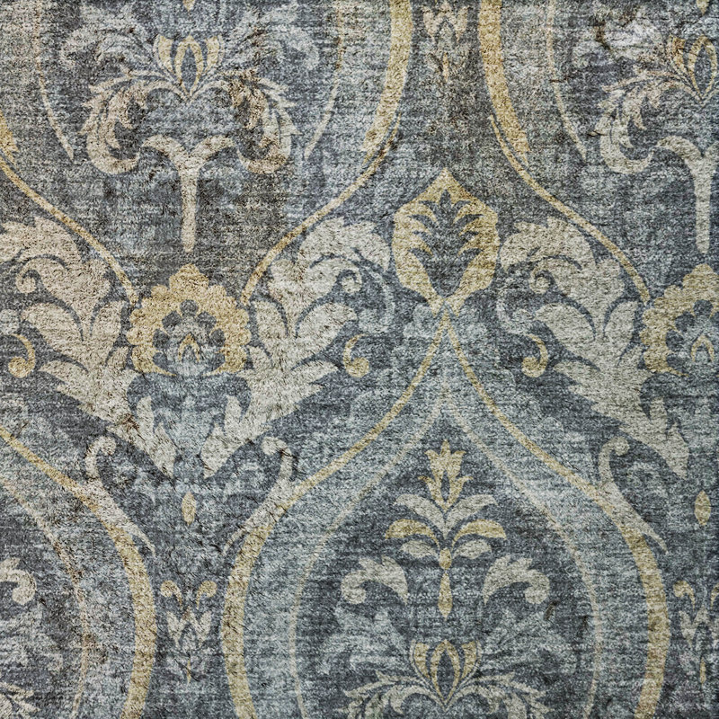 Premium Machine Washable Dream Shag ADS572 Panel Rug, Blue, 3' x 5'