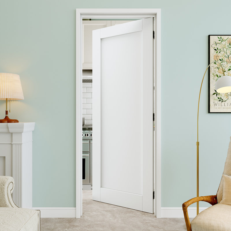 Panneau de porte intérieur à 1 panneau avec porte à garde-manger, 30 po x 80 po, Droite