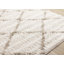 Tapis à poil long géométrique beige Bonilla-376831120