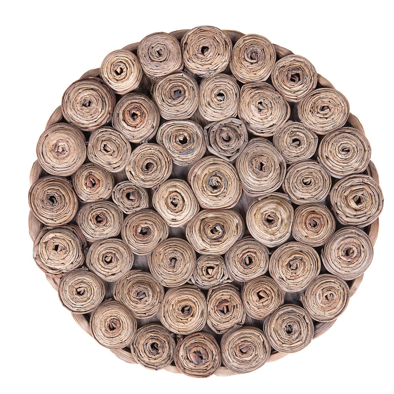 Bozrah Solid Wood Drum End Table