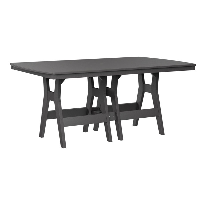 Table rectangulaire à hauteur de comptoir 72 po Tierney, Gris fumée