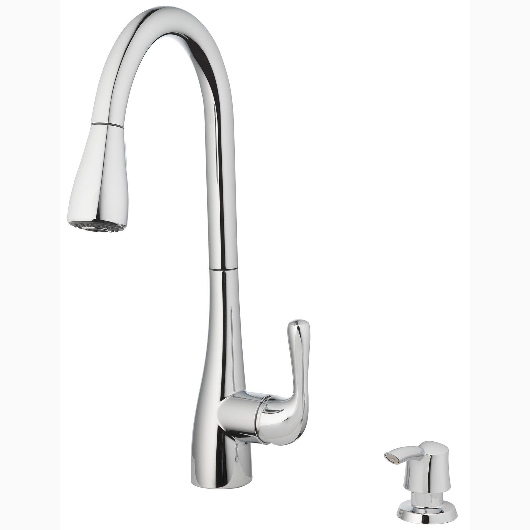 Tosca Single Handle Pull-Down Sprayer Kitchen Faucet In store Stainless Steel