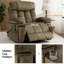 Fauteuil inclinable électrique massant et surdimensionné avec appui-tête réglable Mechtildis-102834431