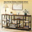 Table d'appoint attrayante, canapé rustique, console