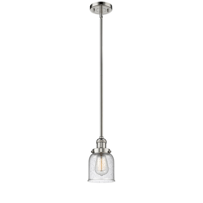 Hardison 1 - Light Single Pendant, Seedy, Polished Nickel