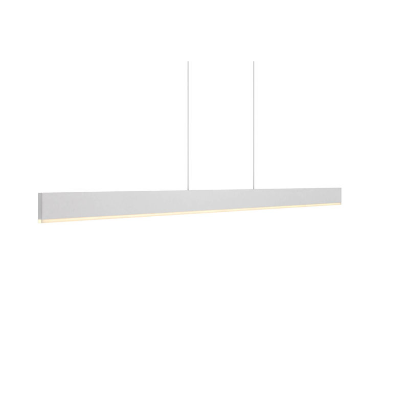 Luminaire suspendu linéaire Gooden, Marbre, Blanc