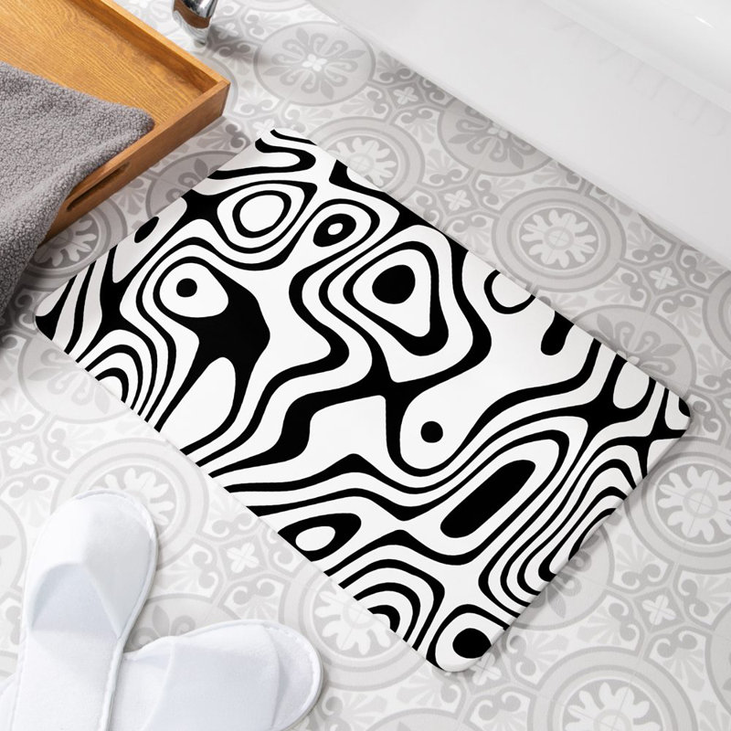 Non-Slip Shower Mat, White
