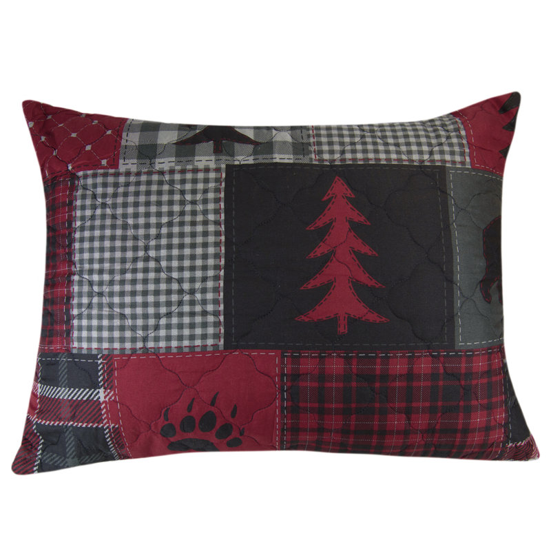 Your Lifestyle by Donna Sharp Red Forest 3PC Rustic Queen Quilt Set, Queen Quilt + 2 Standard Shams