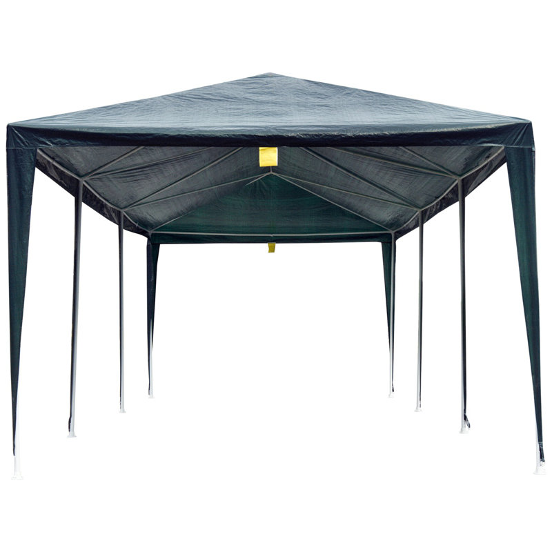 Tente pour fête en acier l 30 pi x P 10 pi, Vert