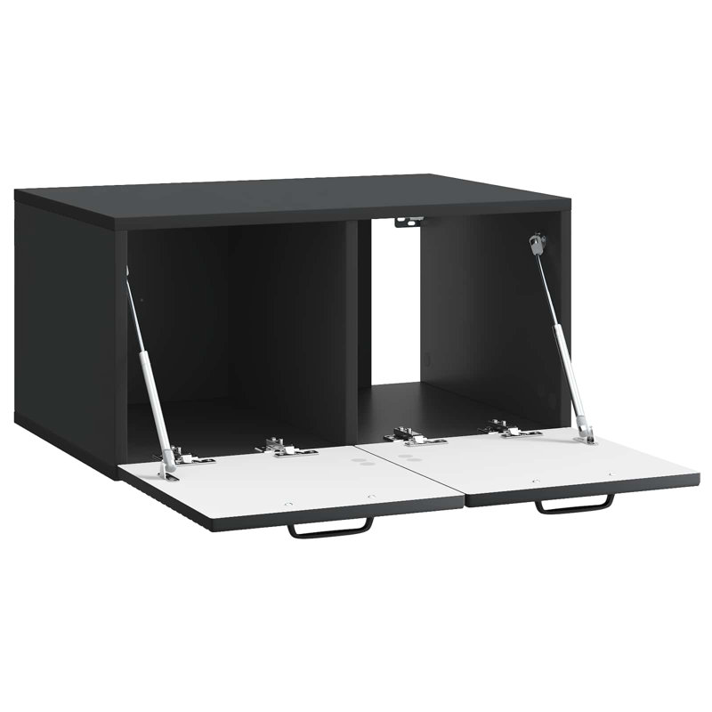 Unfinished TV Stand, 30cm H x 59.5cm L x 41cm W, Black