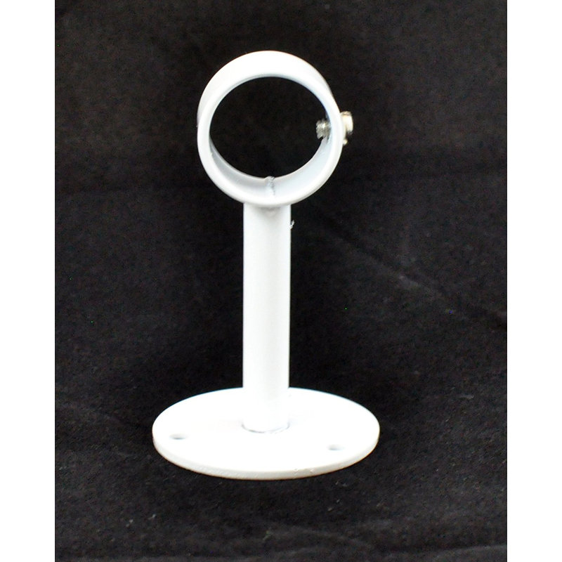 Pettaway Zinc Steel Mounting Bracket, Glossy White, 3.25" H x 3.125" W x 3.125" D