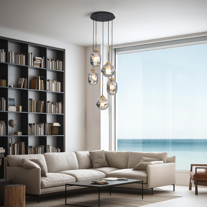 Modern Glass Globe Pendant Light