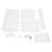 Clear Acrylic Bookshelf, Open Display Cuboid Bookcase
