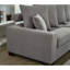 Canapé modulaire 5 places en velours côtelé gris surdimensionné en forme de L et de U avec coussins modulaires en mousse de velours côtelé