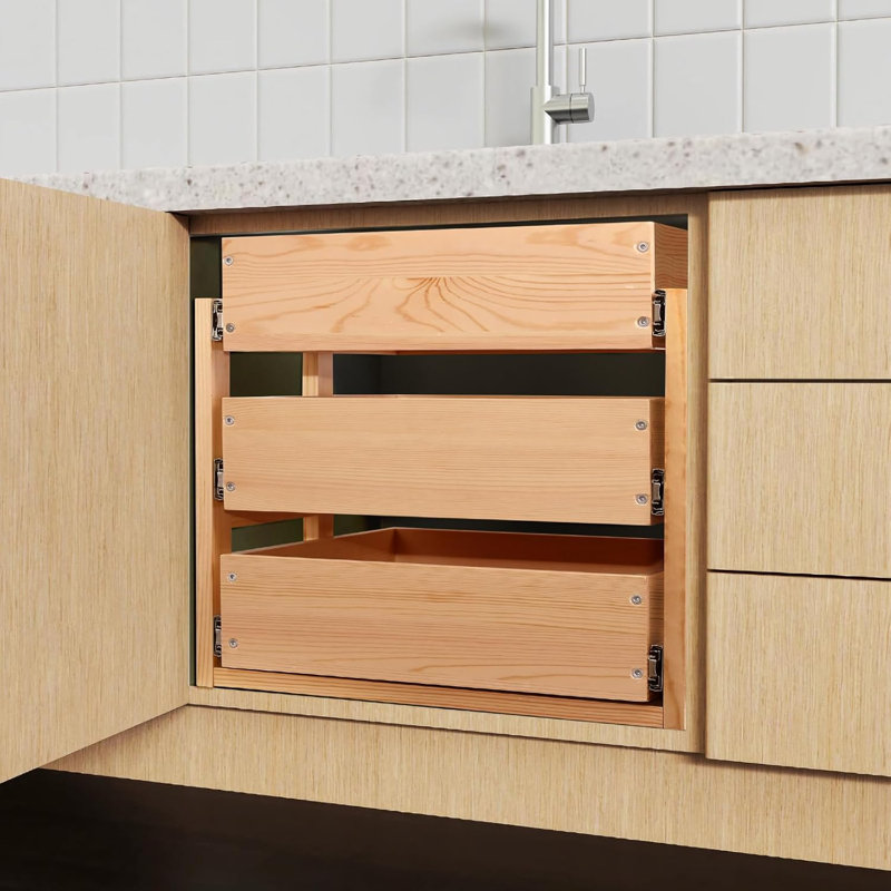Pull Out The Drawer From The Cabinet
