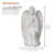 27"H Kneeling Praying Angel Statue for Garden, Patio & Lawn