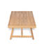 Table basse de patio rectangulaire en bois d'acacia, teck