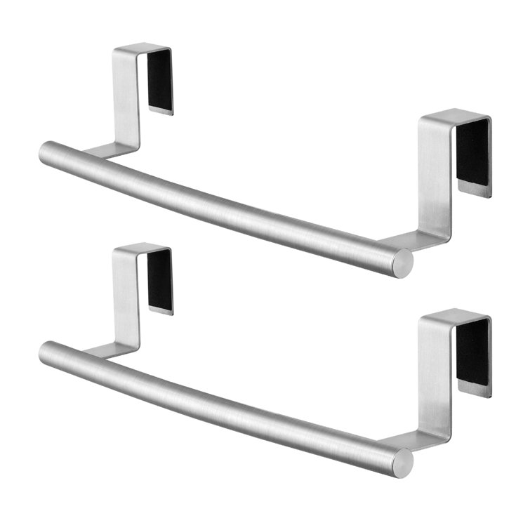 Over Cabinet Door Stainless Steel Towel Rack