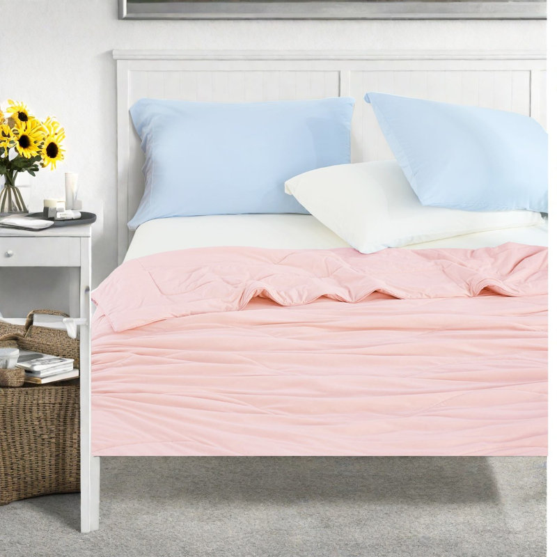 Cooling Bedding Sets, 60x90 Nylon Pink Modern Comfort For Home