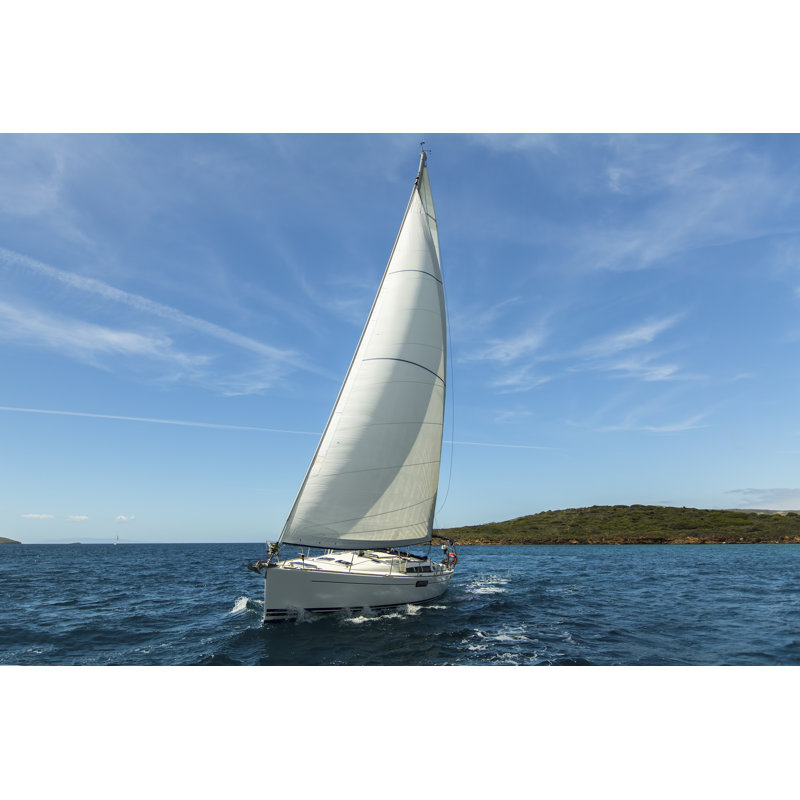 Sailing Ship In Aegean Sea by Dmitry Berkut - Wrapped Canvas Print, 20cm H x 30cm W x 3.8cm D