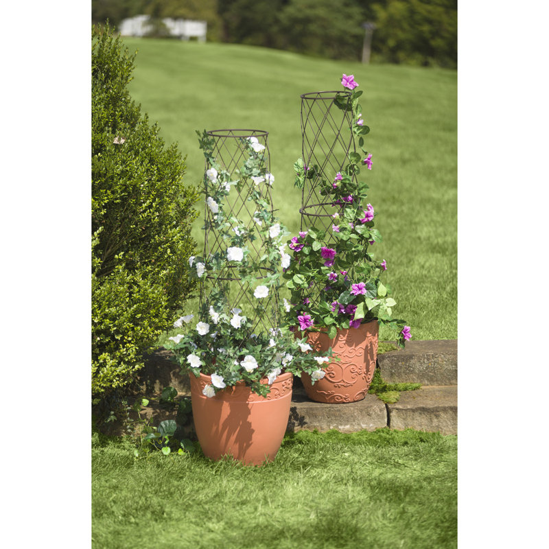 Jardinière en métal 40 po / treillis en pot