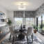 Plafonnier semi-encastré 3 lumières Crystal Modern