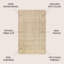 Tapis ivoire épais en jute tissé à la main Ehmann-581876001