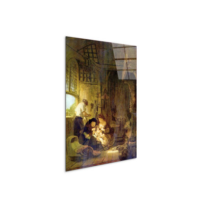 The Holy Family By Albrecht Dürer 80cm H X 60cm W CrystalArt Material Acrylic Glass Effect, Frameless Panel Lightweight Ready to Hang