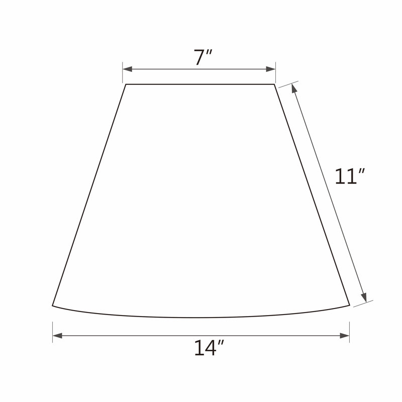 11'' H Cotton Bell Lamp Shade