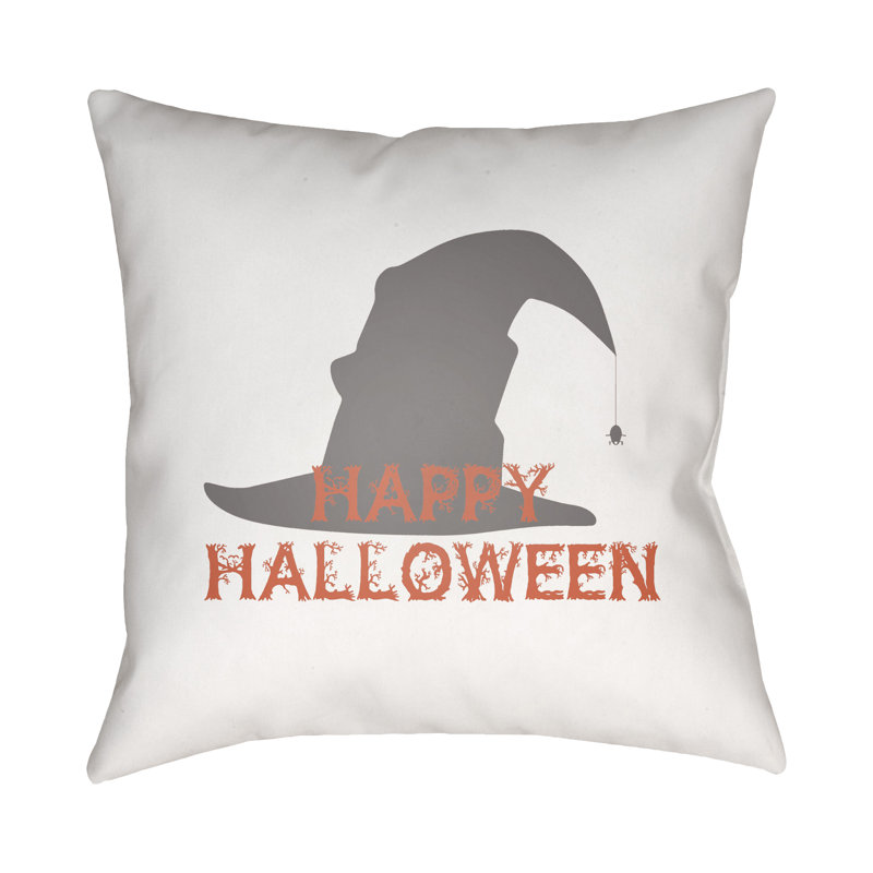  Omicron Indoor/Outdoor Throw Pillow, 18" H x 18" W x 4" D, White