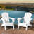 Ergonomically designed resin folding Adirondack chair-328065392