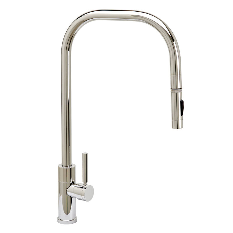 Fulton Modern Extended Reach Plp Faucet - Toggle Sprayer, Polished Nickel